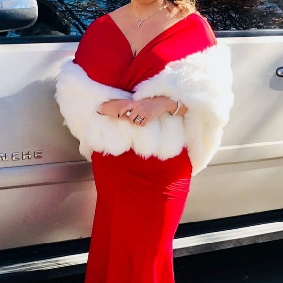 Red mermaid dress - Picture 1 of 3